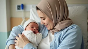 مادر و نوزاد بعد از زایمان در بیمارستان یثربی