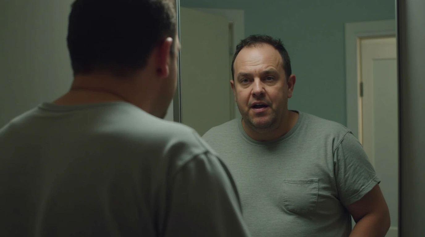 فردی قبل از عمل بای‌پس معده