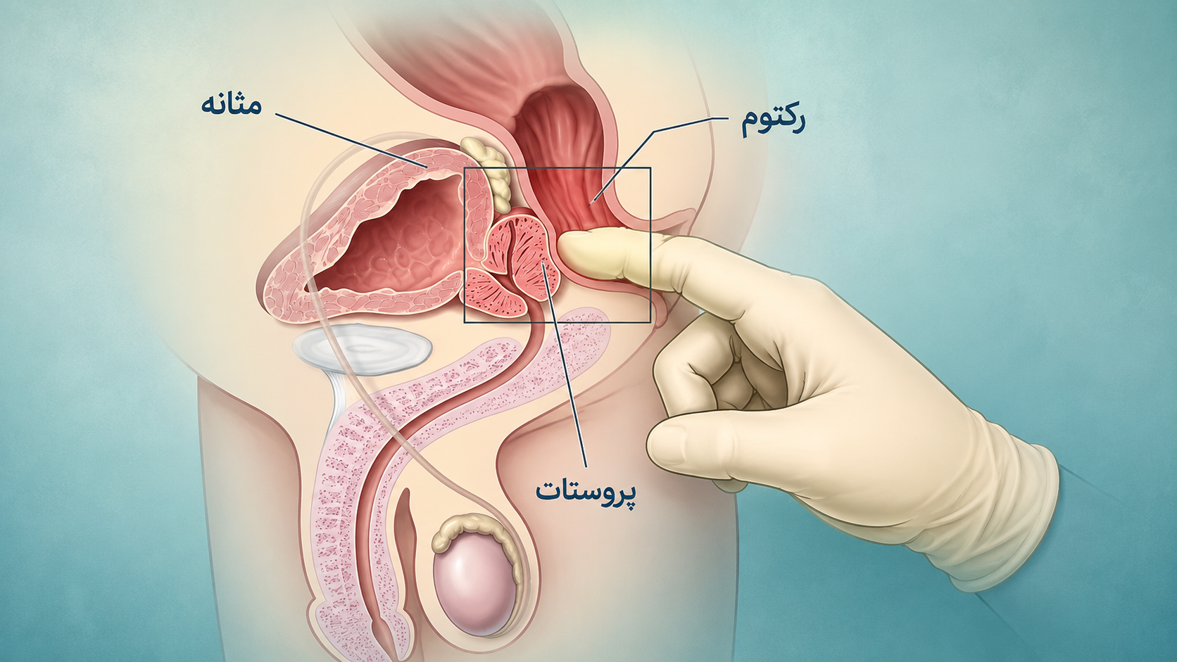 معاینه رکتوم با انگشت (DRE)