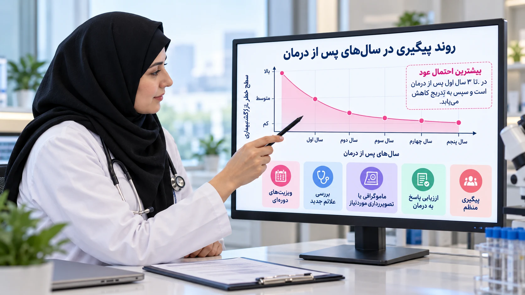 روند پیگیری درمان سرطان سینه سه گانه بعد از درمان