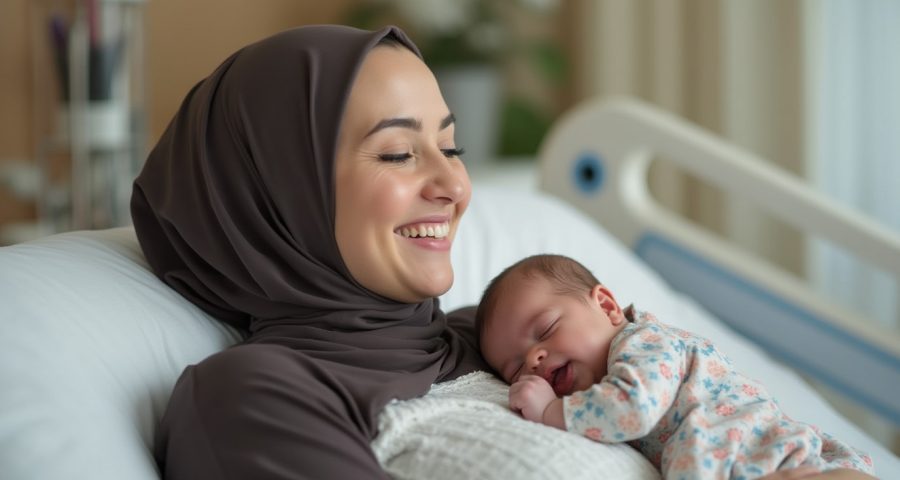 مادر و نوزاد پس از زایمان طبیعی پس از سزارین